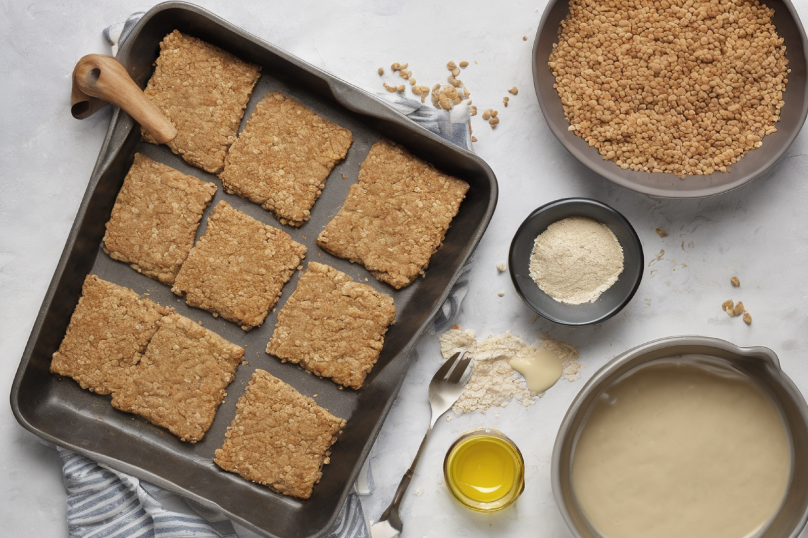 Savory Buckwheat Flapjacks