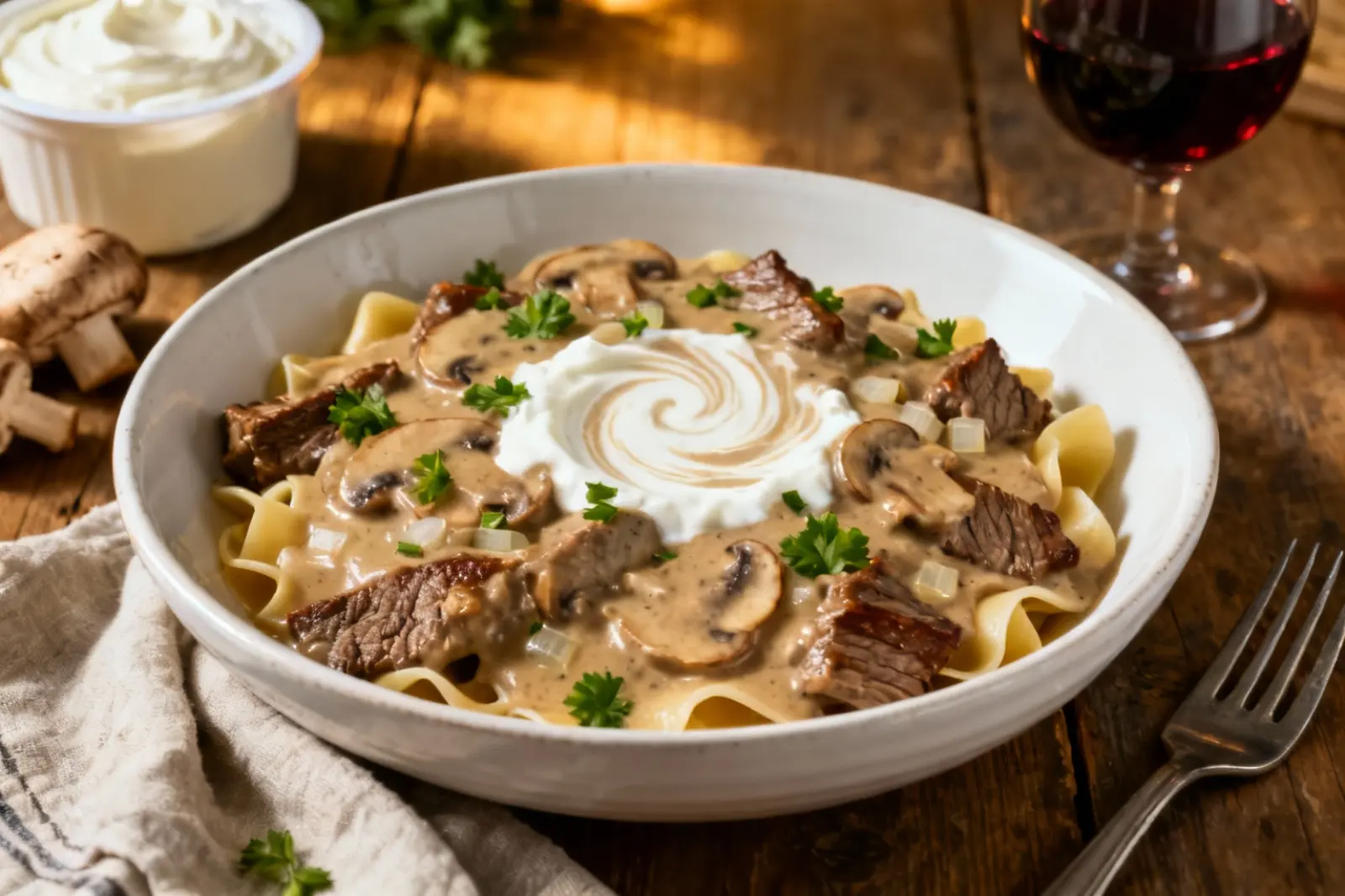 Classic Beef Stroganoff Delight