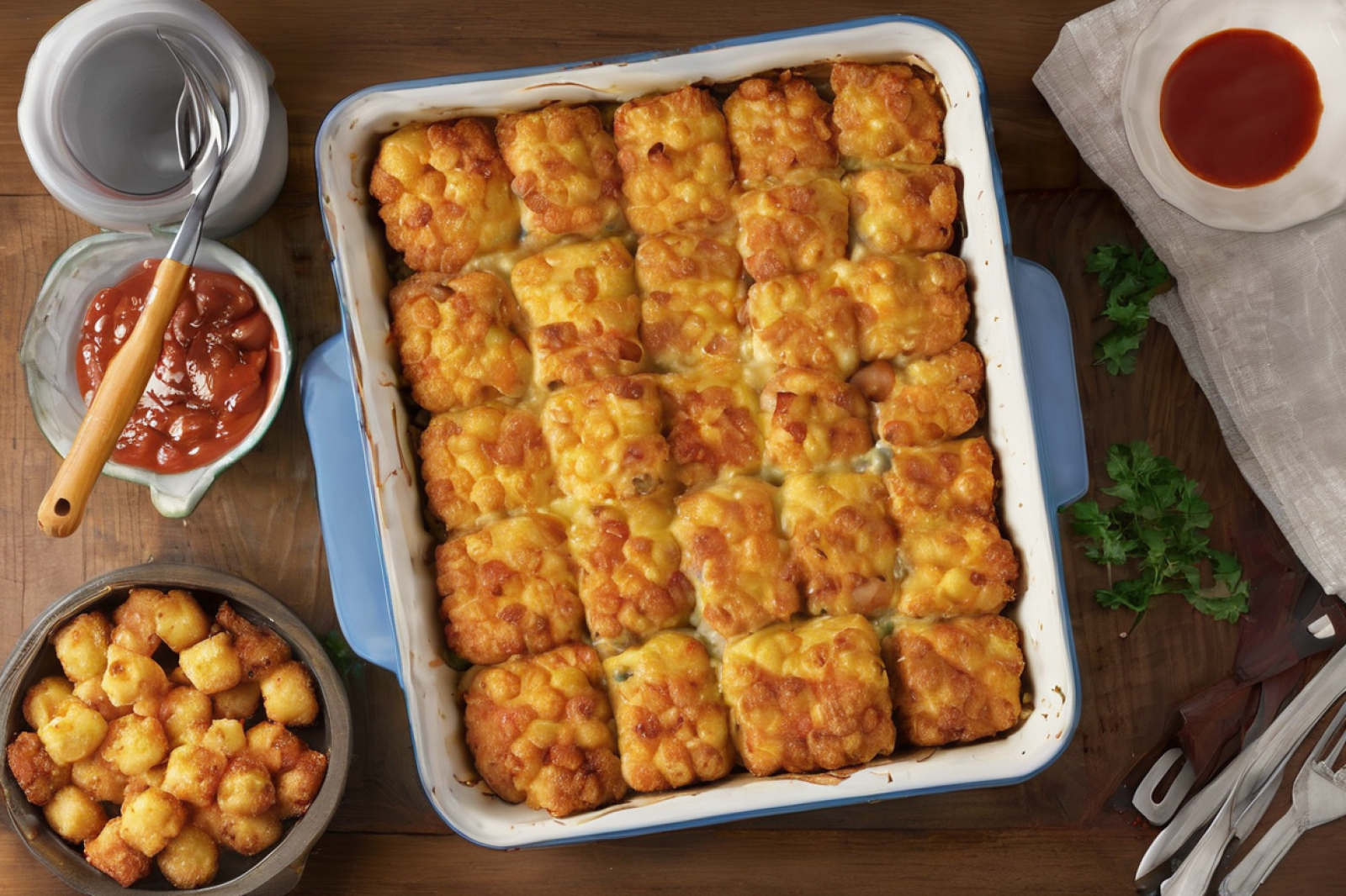 Hearty Tater Tot Breakfast Casserole