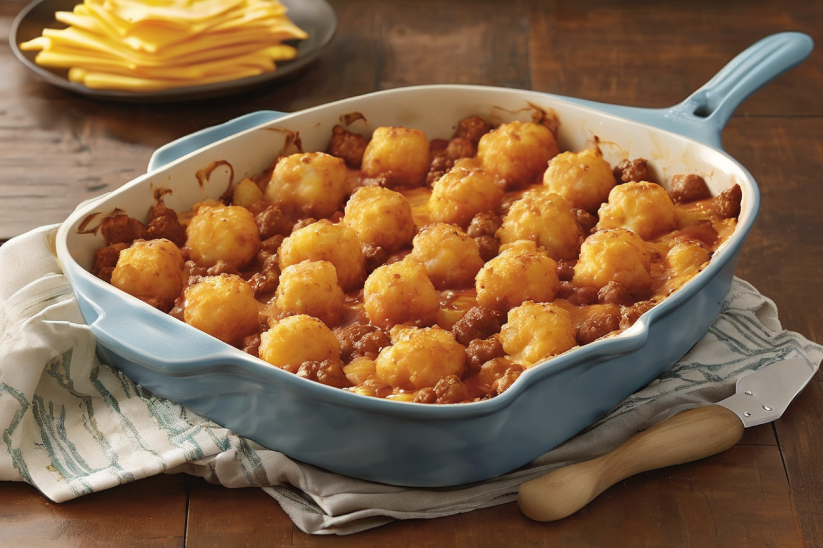 Cheesy Tater Tot Bake