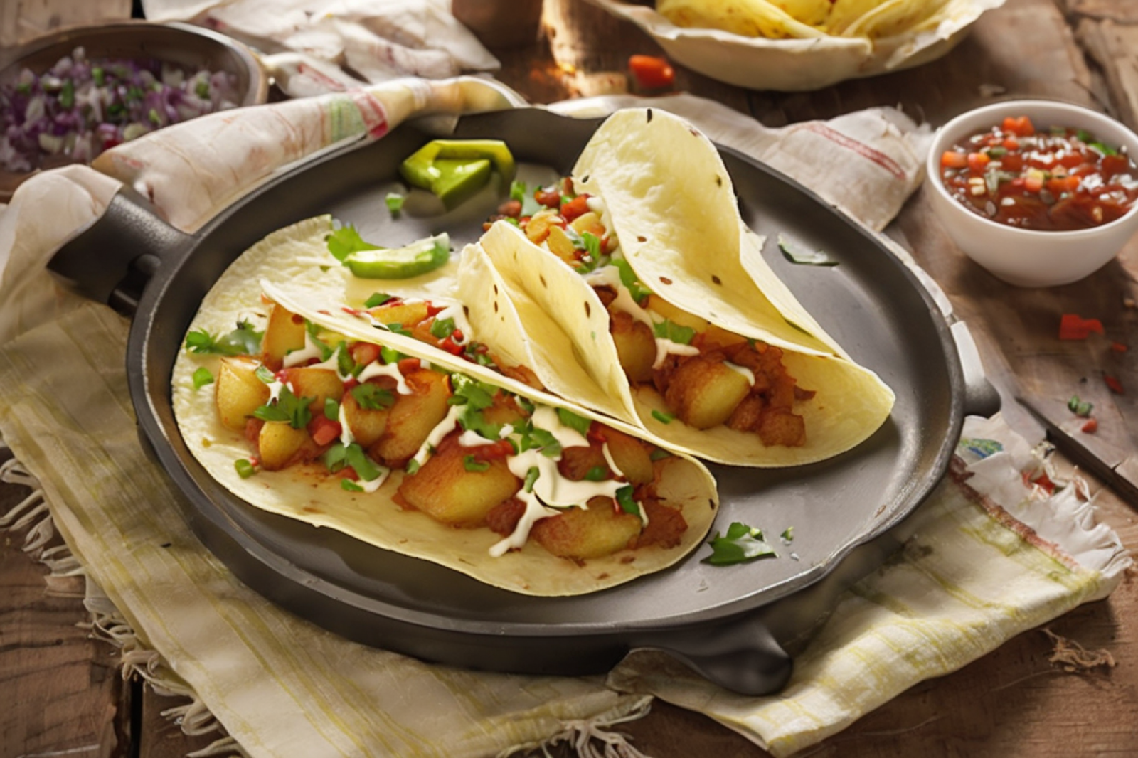 Crispy Potato Tacos