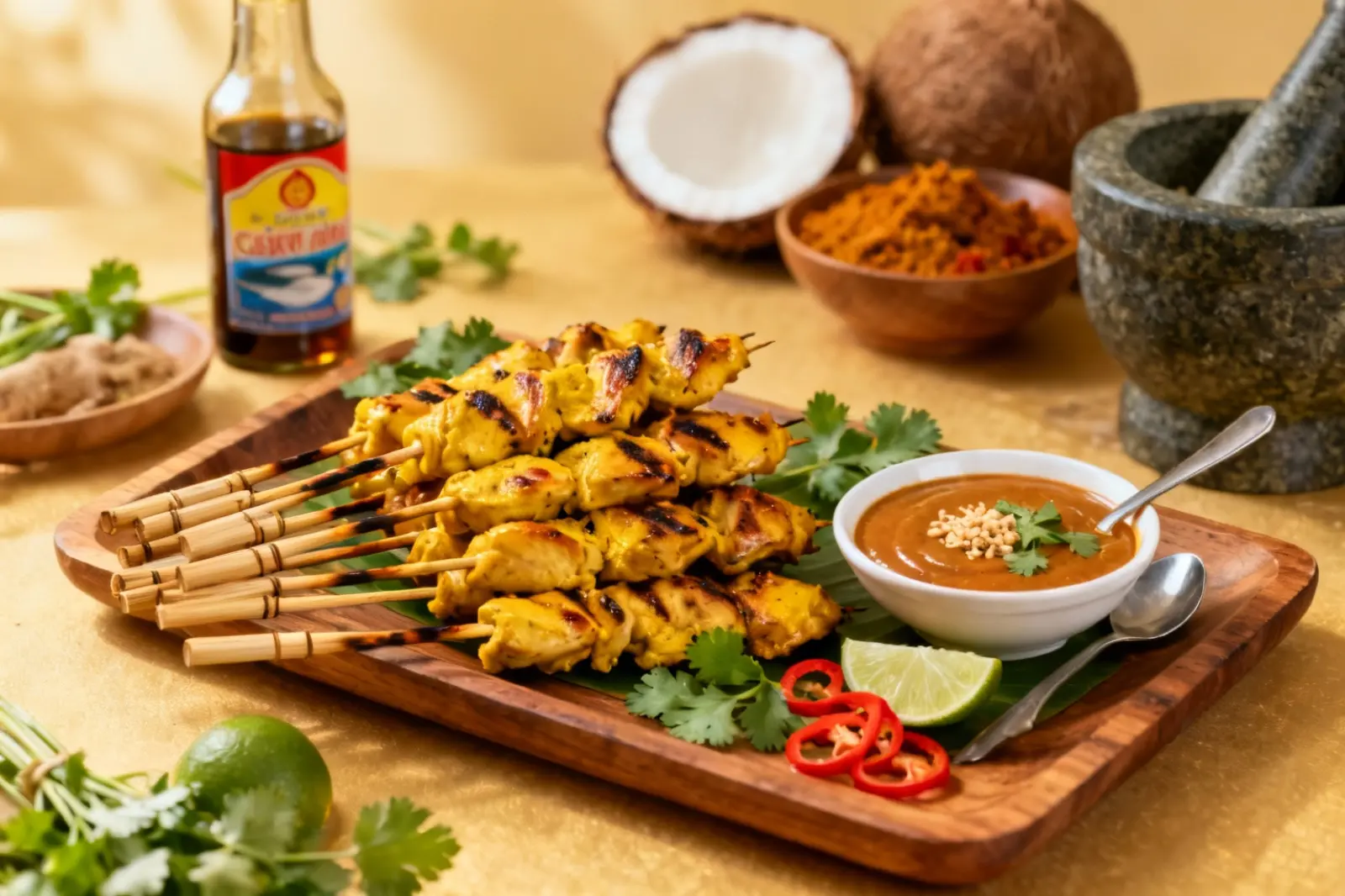 Delicious Chicken Satay Skewers