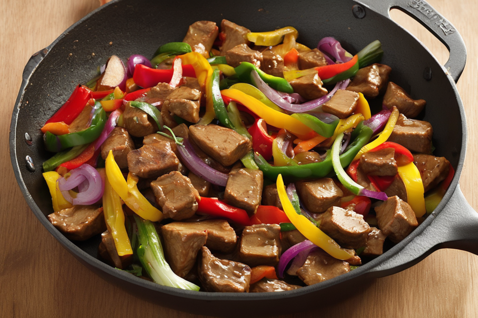 Zesty Seitan and Veggie Stir-Fry