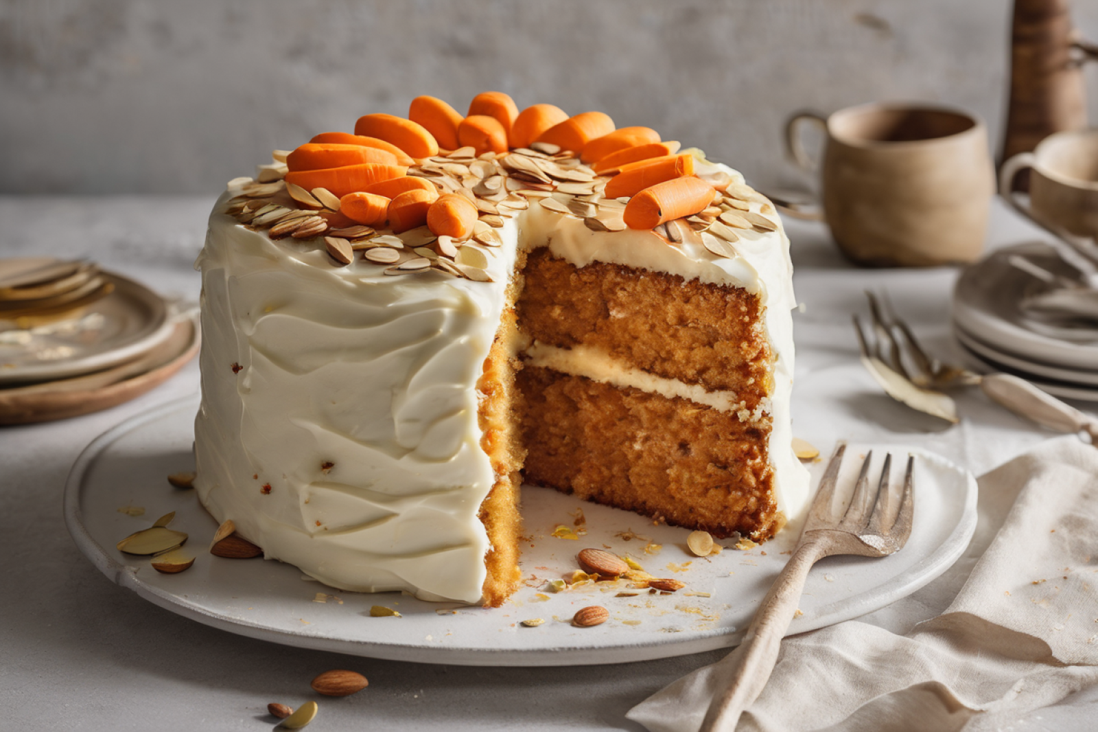 Carrot Almond Bliss Cake