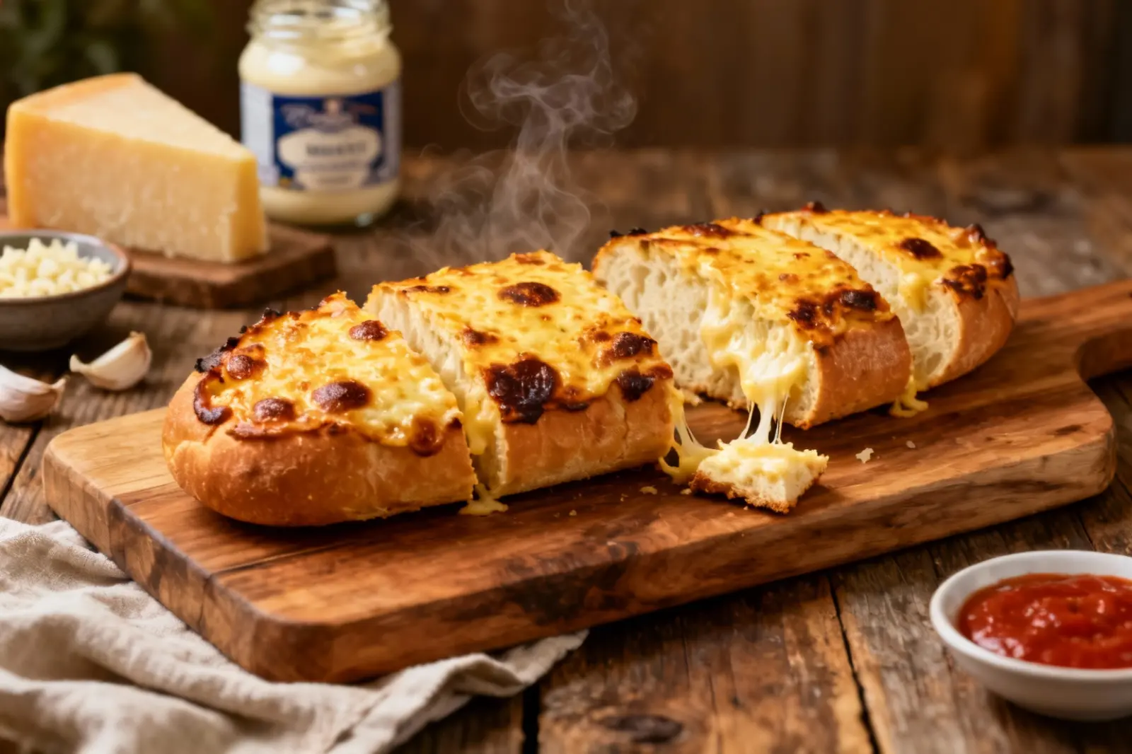 Deliciously Cheesy Garlic Toast