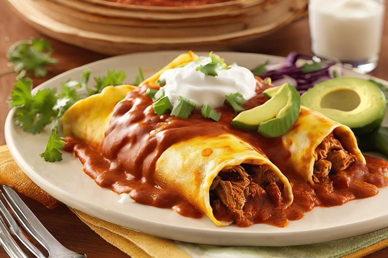 Zesty Pork Enchiladas