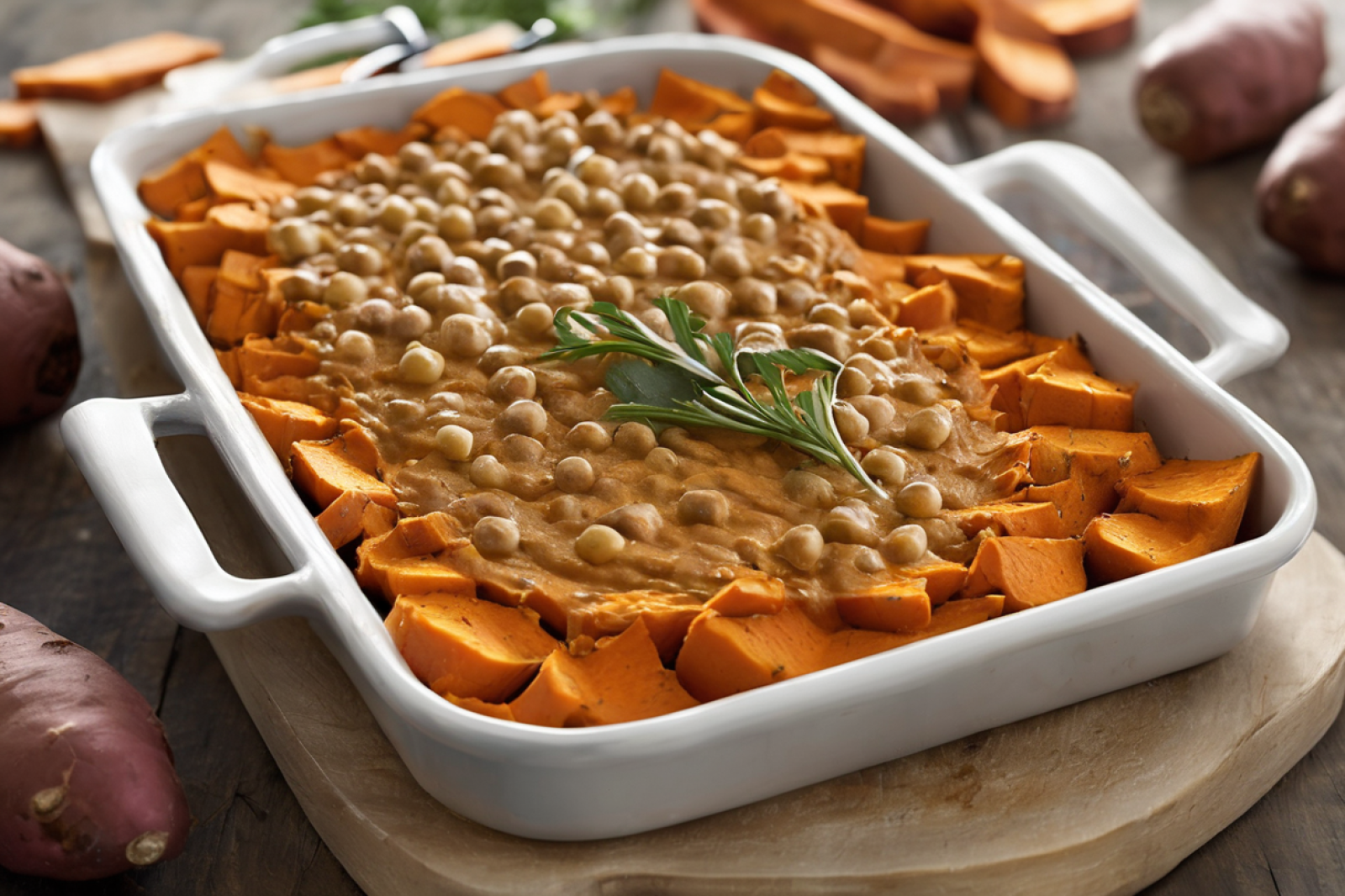 Roasted Sweet Potato Chickpea Dip