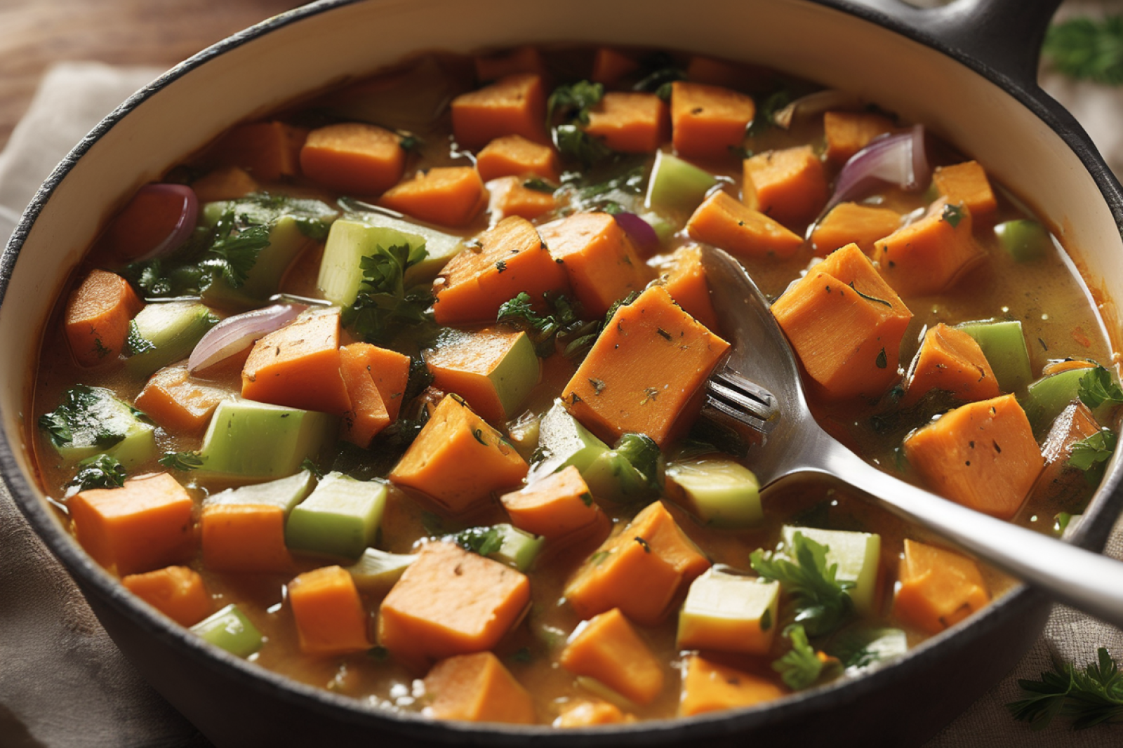 Wholesome Sweet Potato Veggie Stew