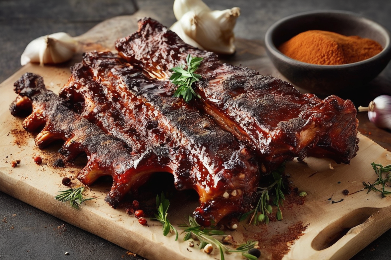 Smoky Sweet Glazed Pork Ribs