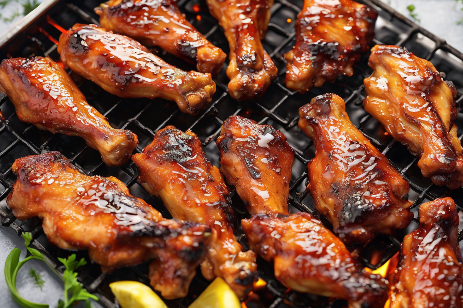 Spicy Honey-Glazed Chicken Wings