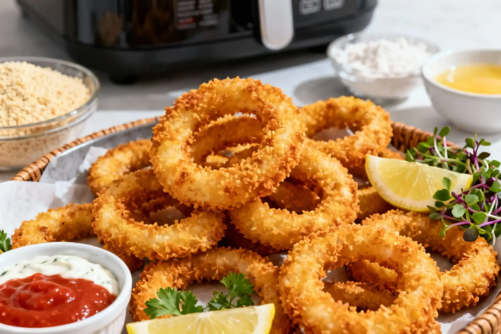 Crispy Air-Fried Calamari