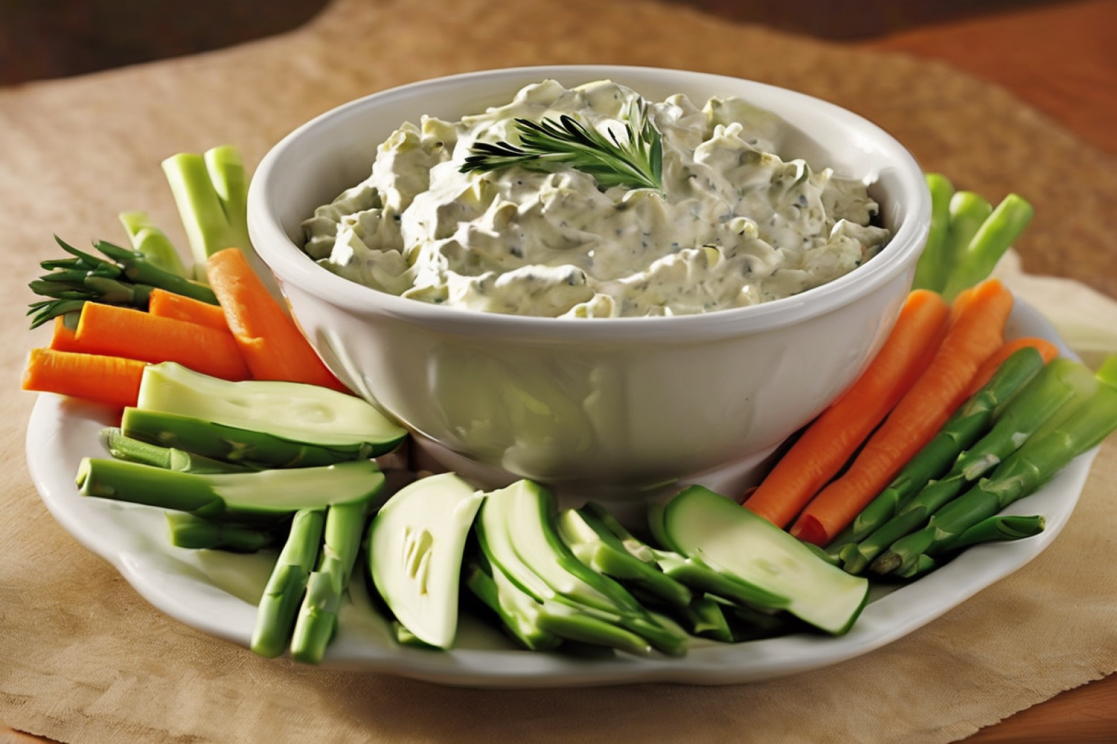 Easy Creamy Veggie Dip