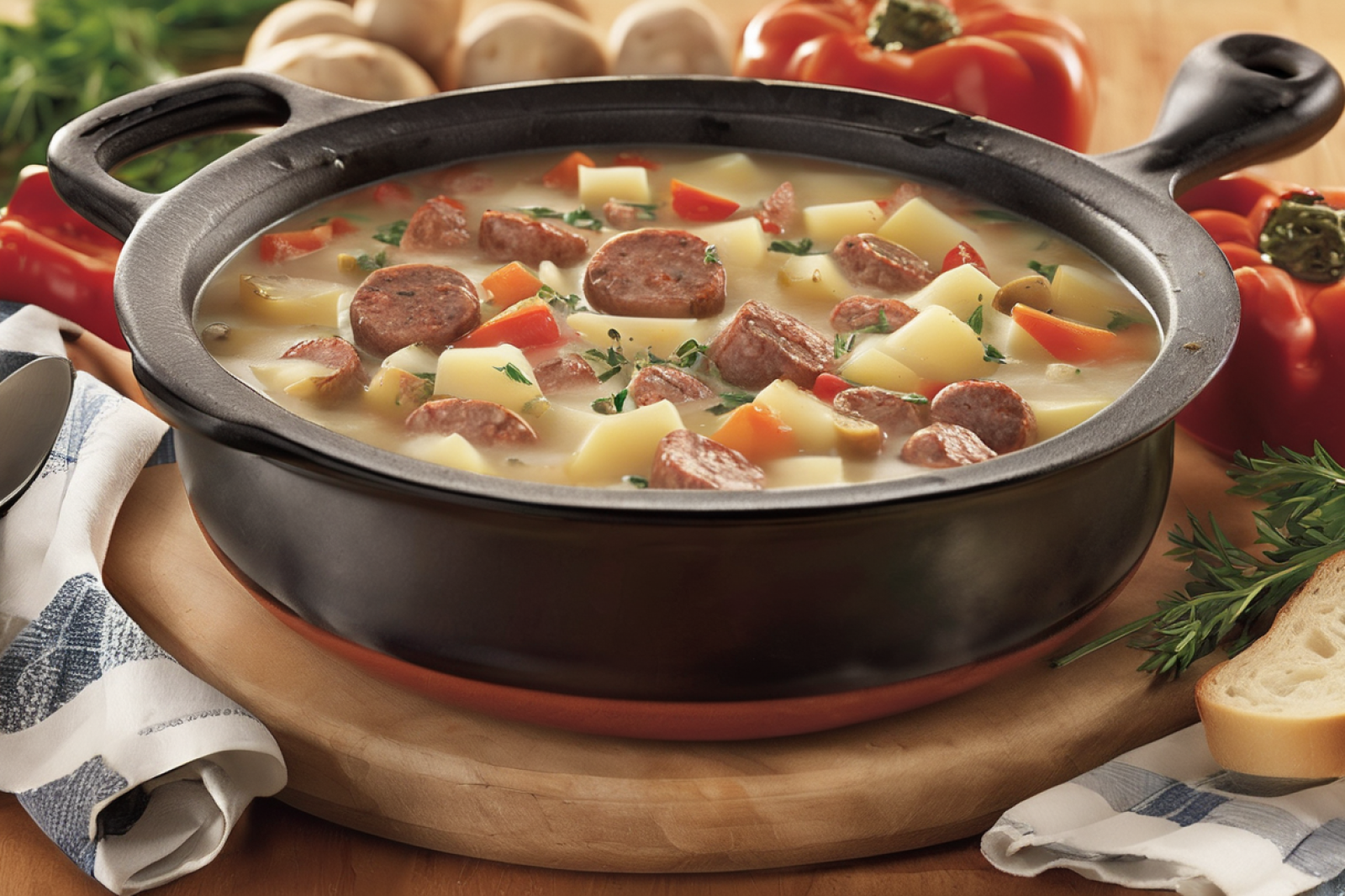 Savory Italian Sausage and Potato Soup