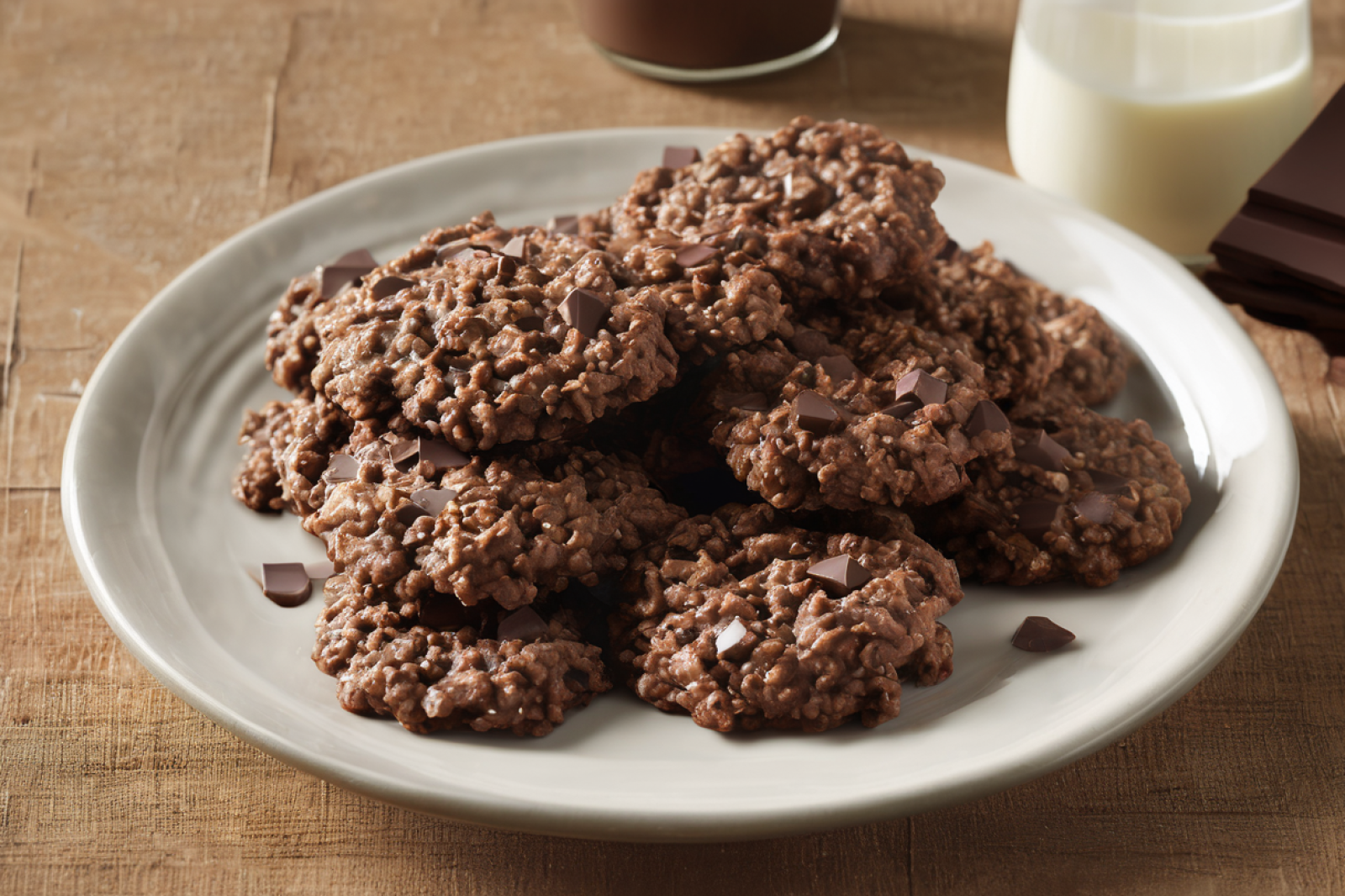 Rich No-Bake Chocolate Oatmeal Cookies