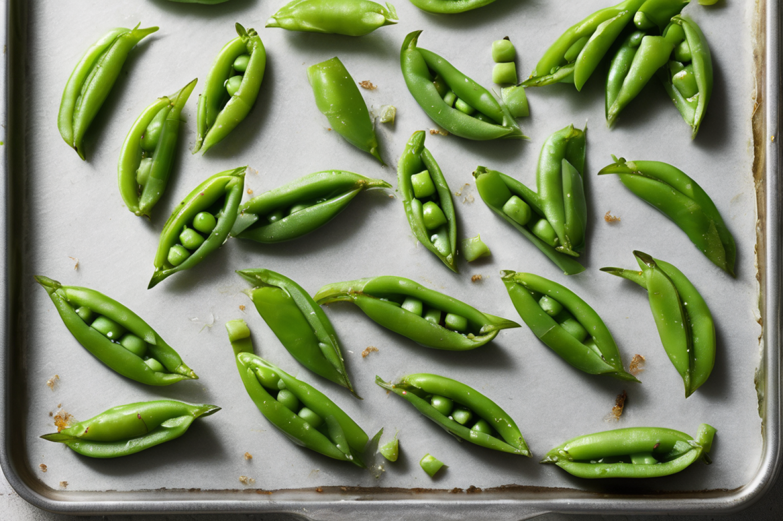 Crispy Oven-Roasted Sugar Snap Peas
