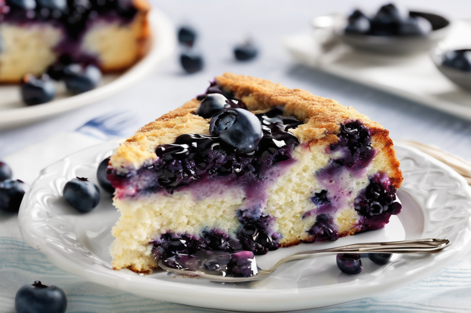 Sugar-Free Blueberry Bliss Cake