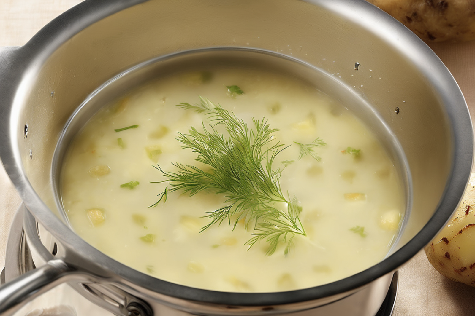 Chilled Potato Dill Soup
