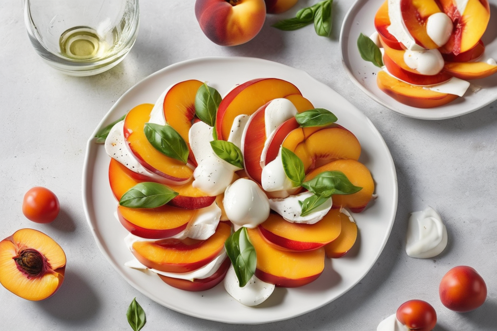 Peach and Mozzarella Salad