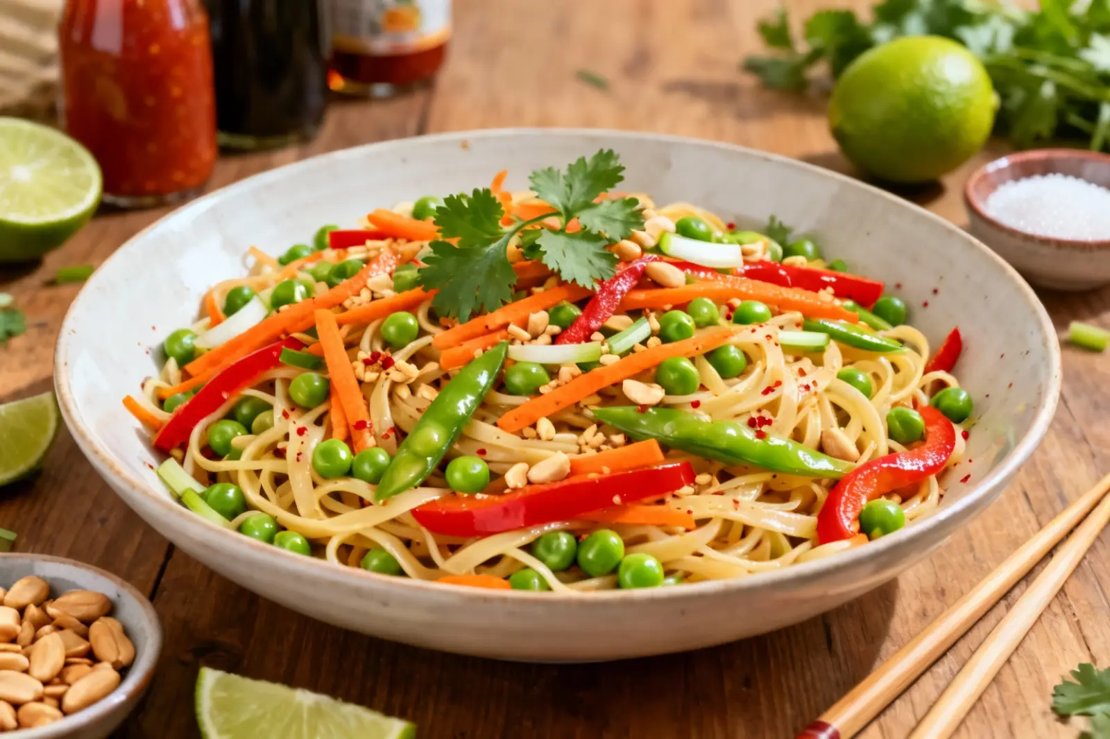Zesty Thai-Inspired Pasta Salad