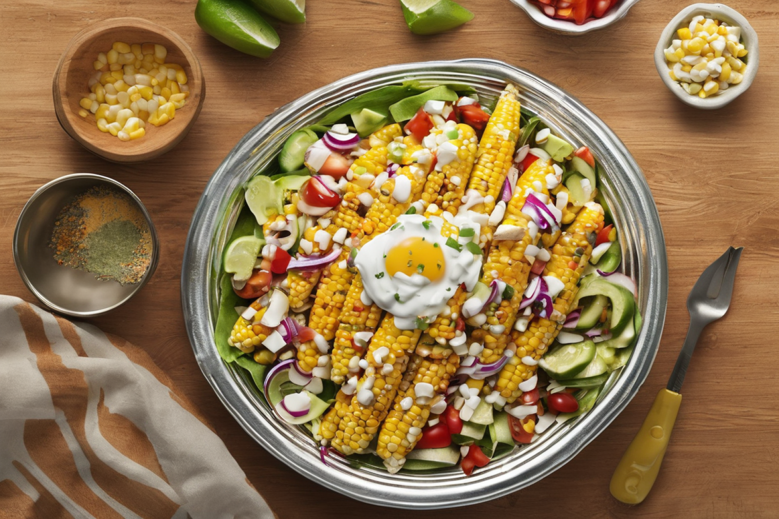 Grilled Corn Fiesta Salad