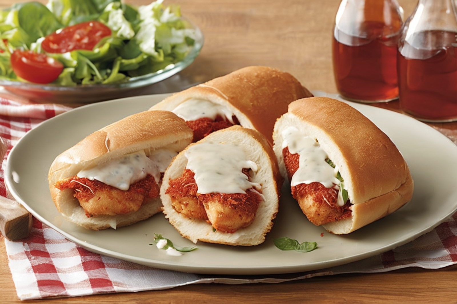 Crispy Chicken Parmesan Subs