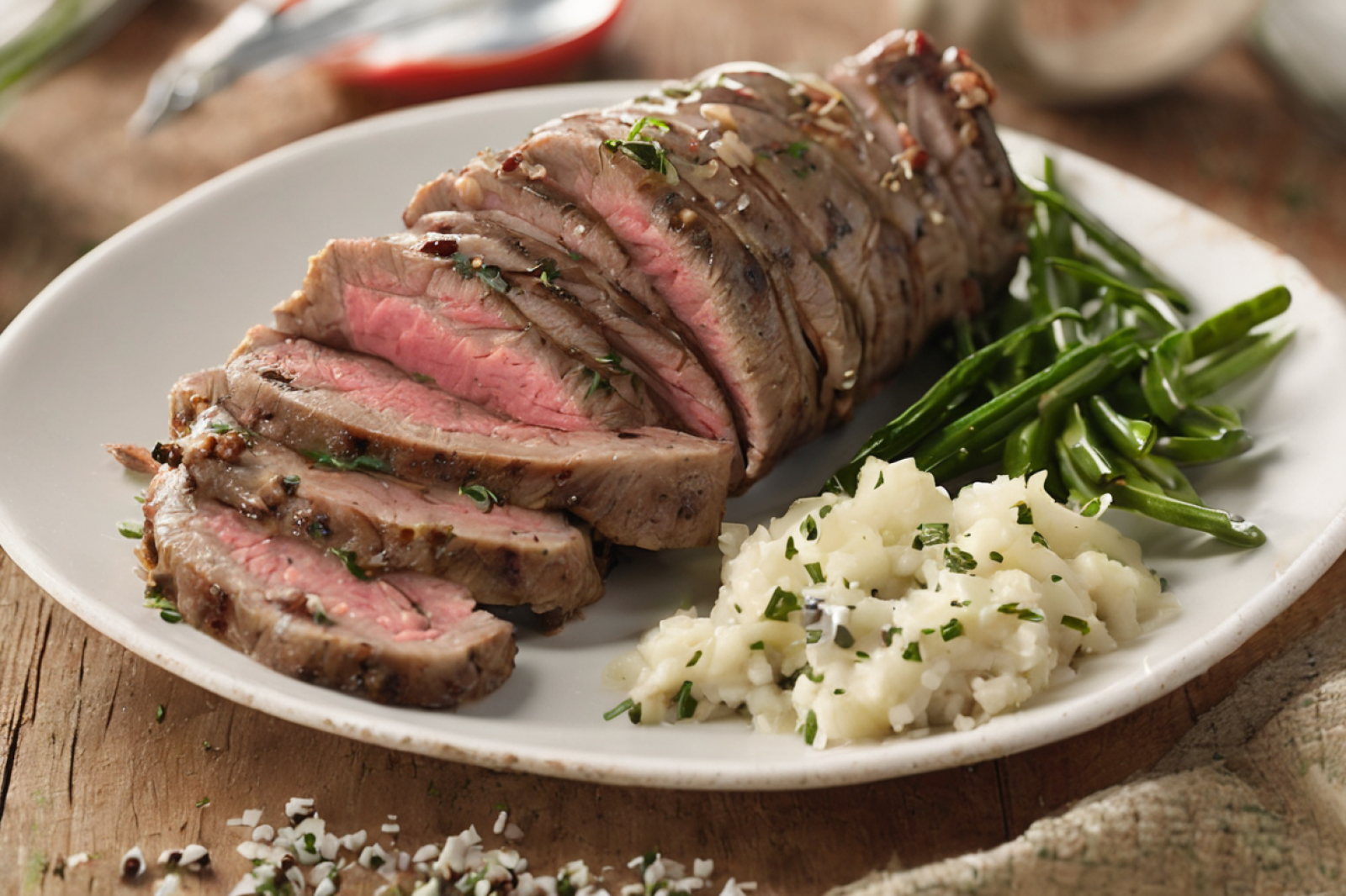 Herbed Flank Steak Roll-Ups