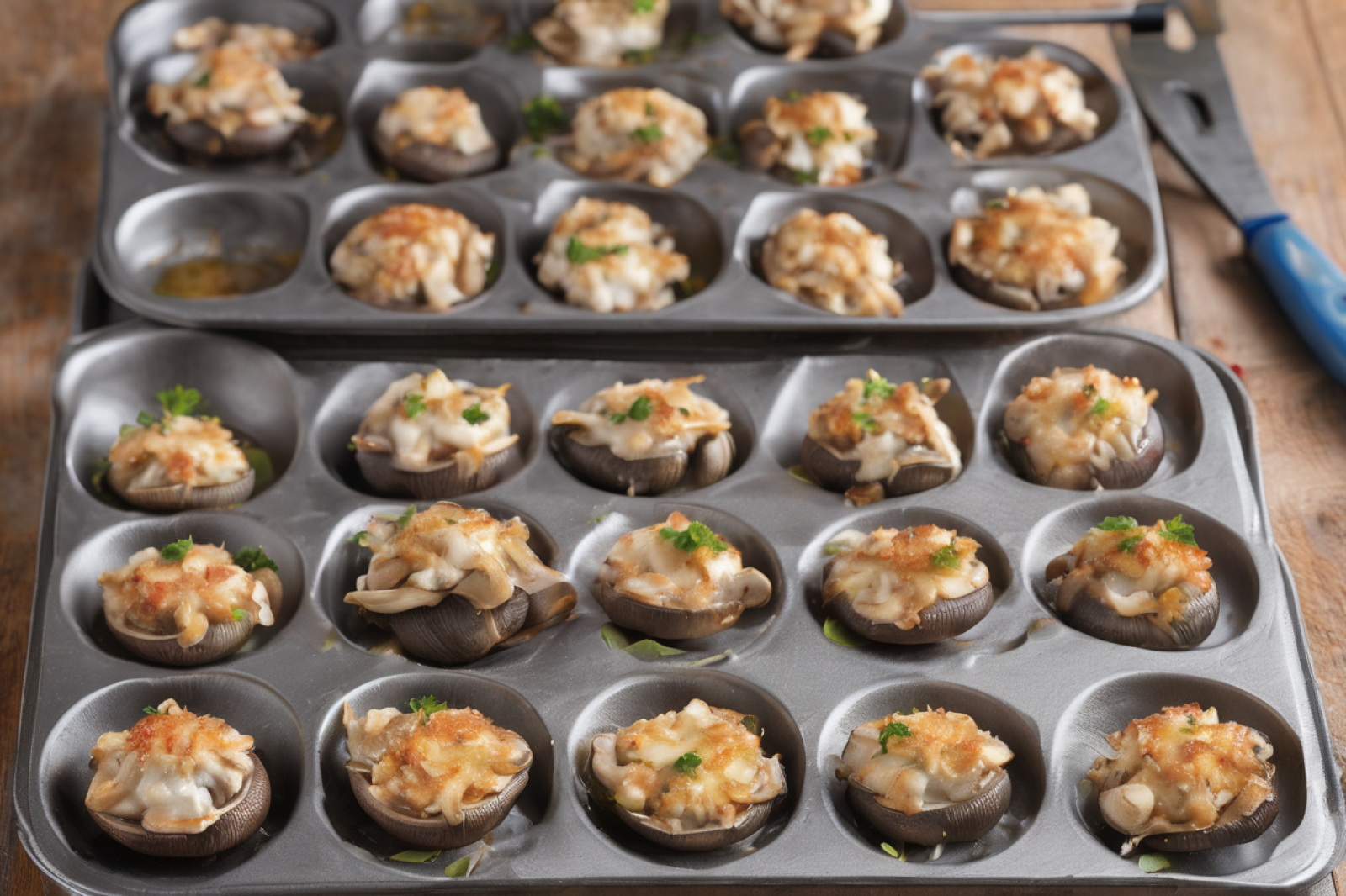 Stuffed Mushrooms with Crab Delight