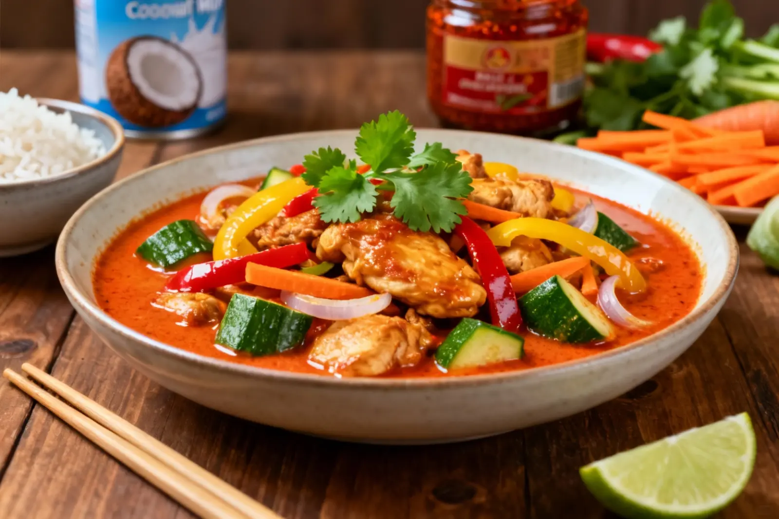 Spicy Thai Chicken Coconut Stew