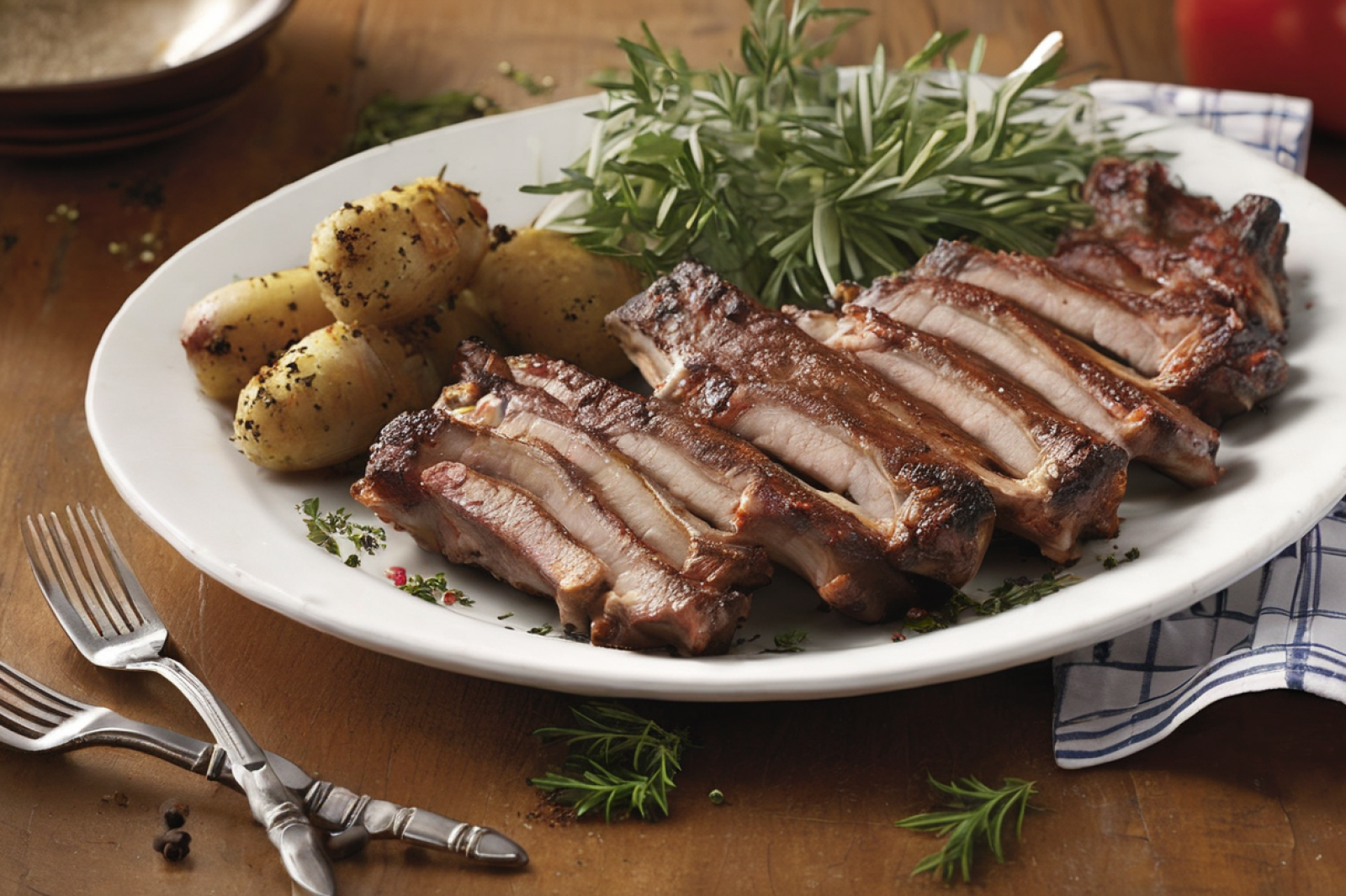 Herb-Stuffed Ribs