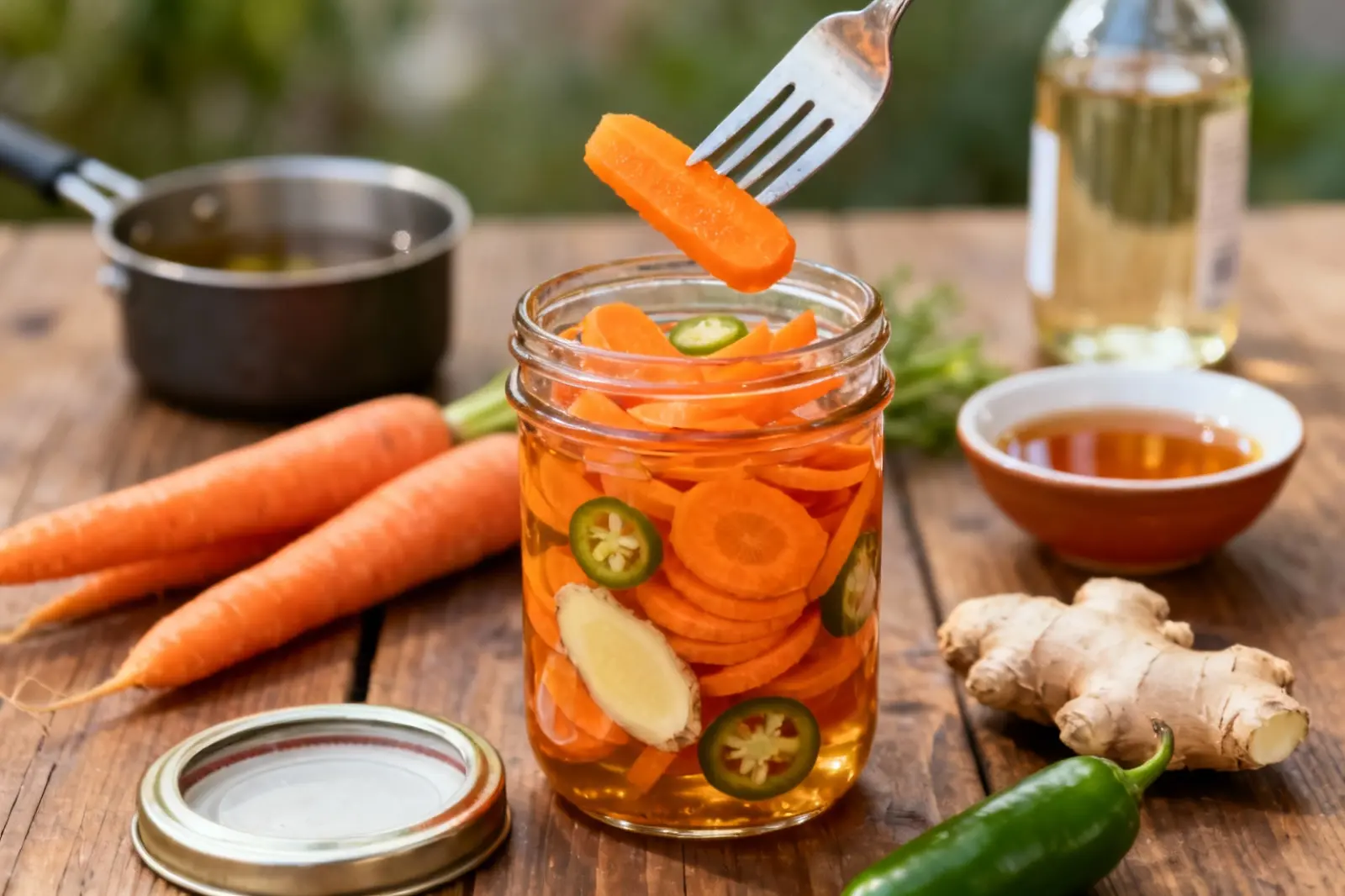 Zesty Maple Pickled Carrots