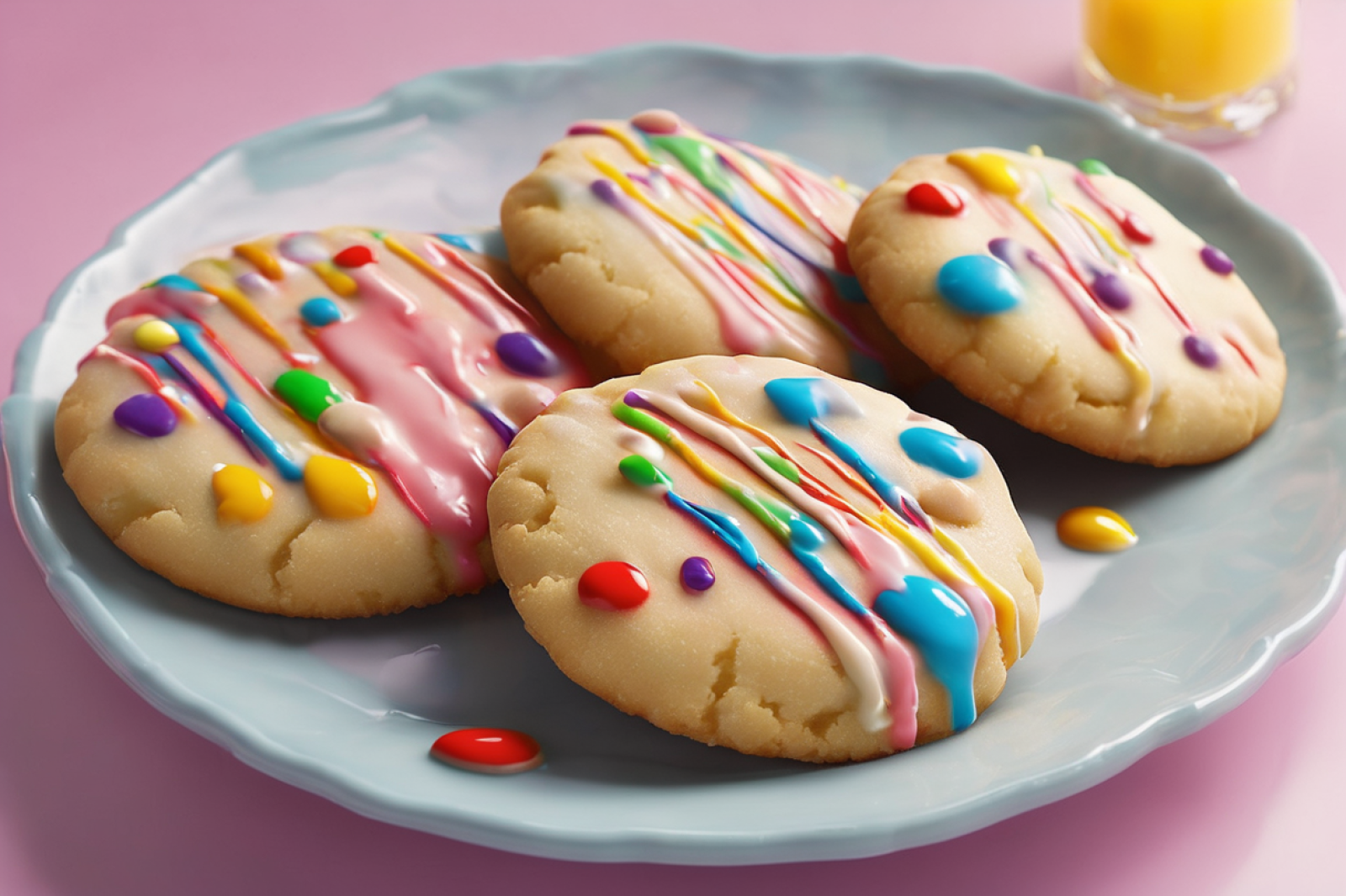 Colorful Cookie Glaze