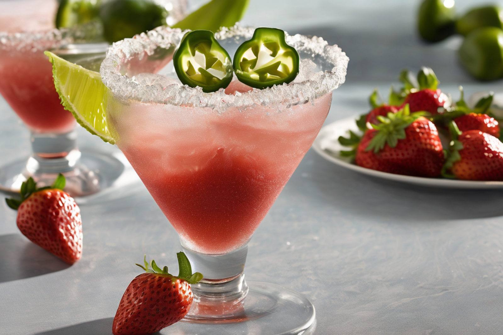 Zesty Strawberry Jalapeno Margarita
