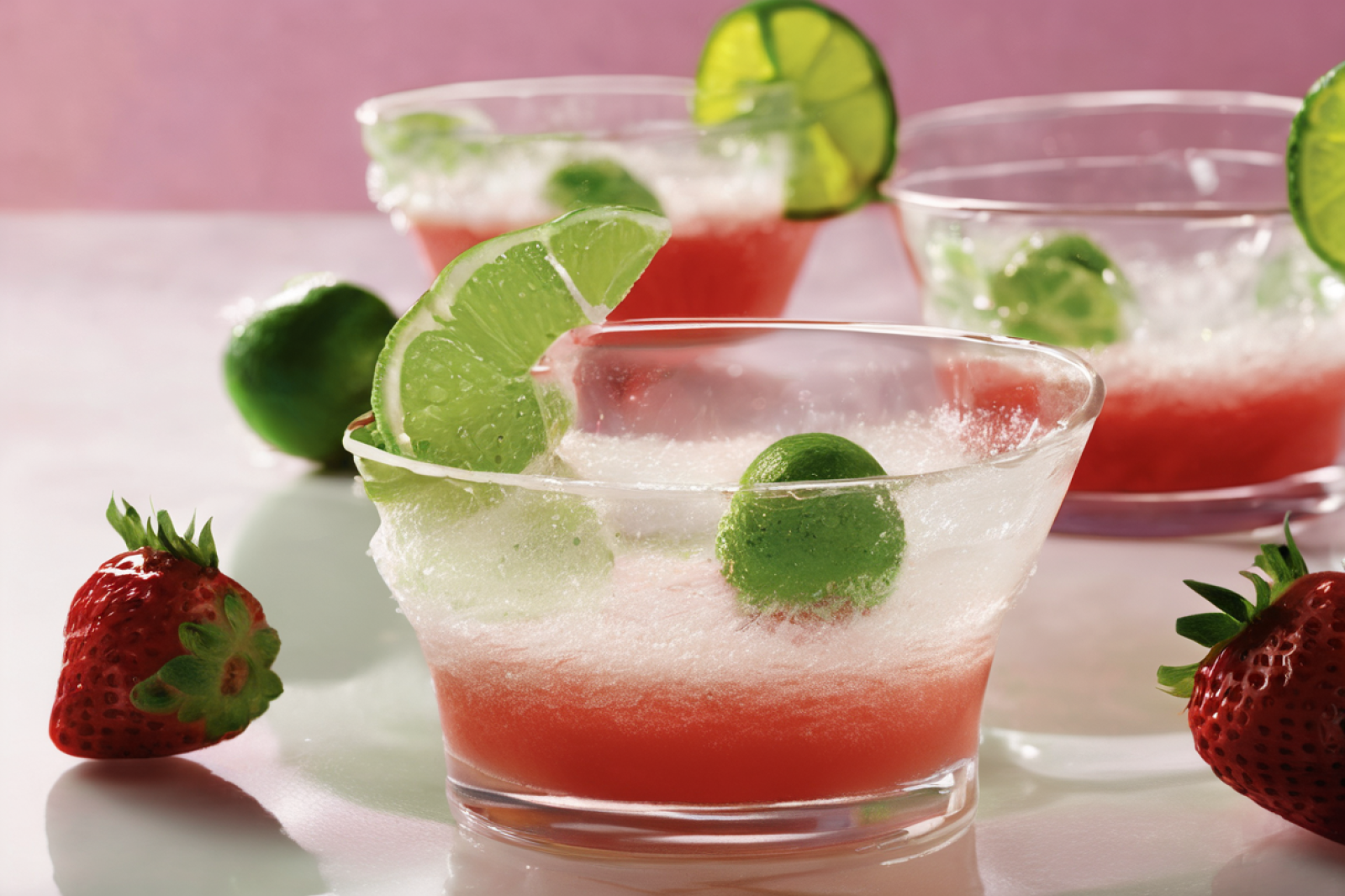 Strawberry Lime Fizz
