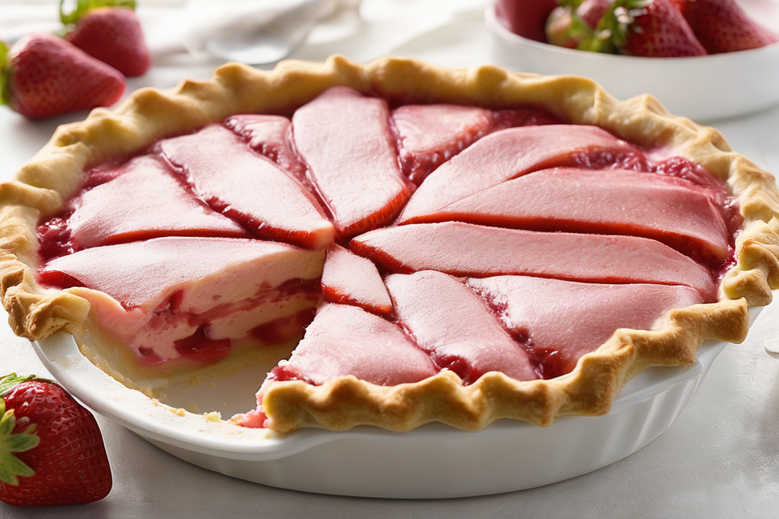 Strawberry Rhubarb Custard Delight