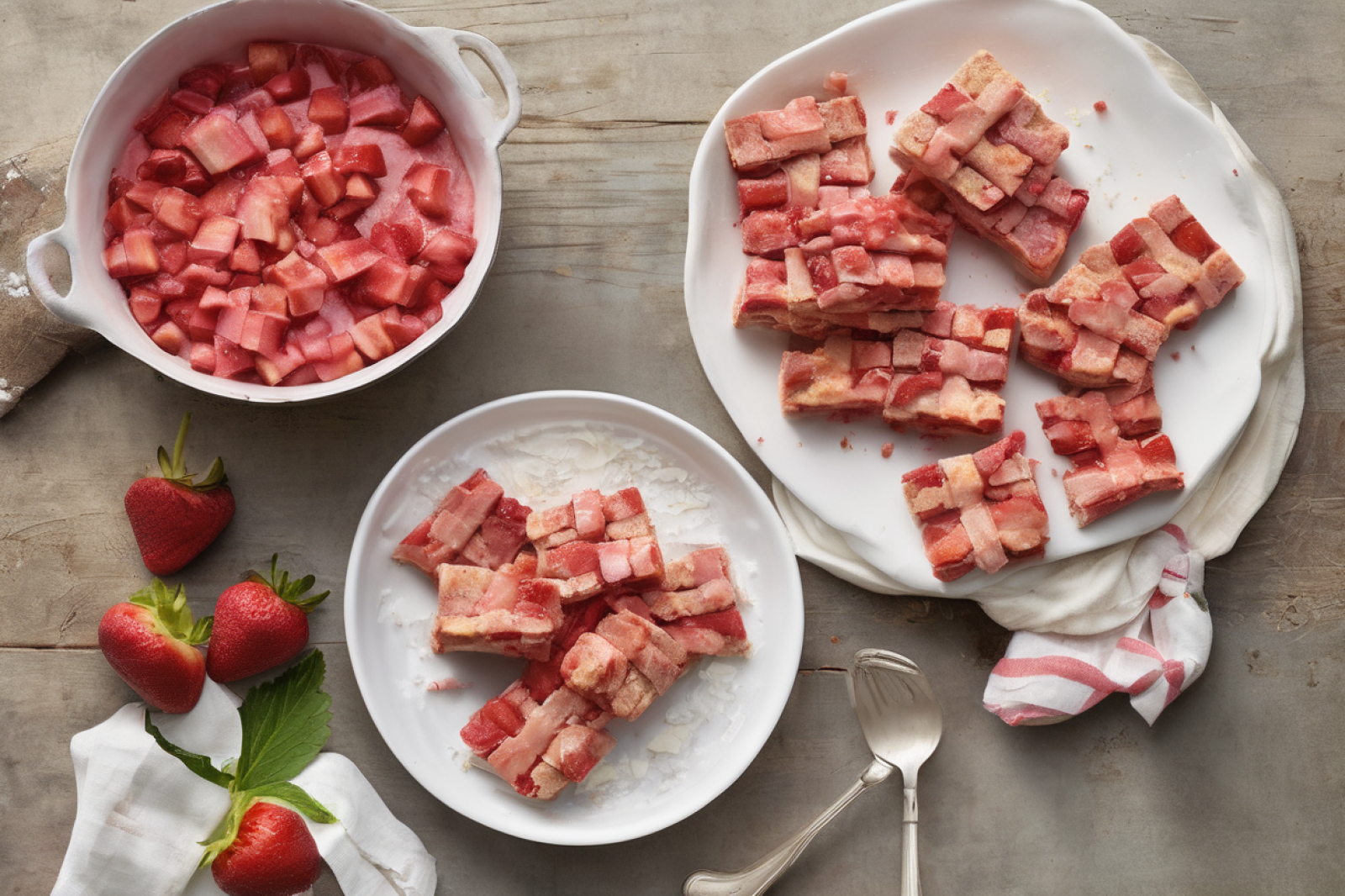 Strawberry Rhubarb Biscuit Bliss