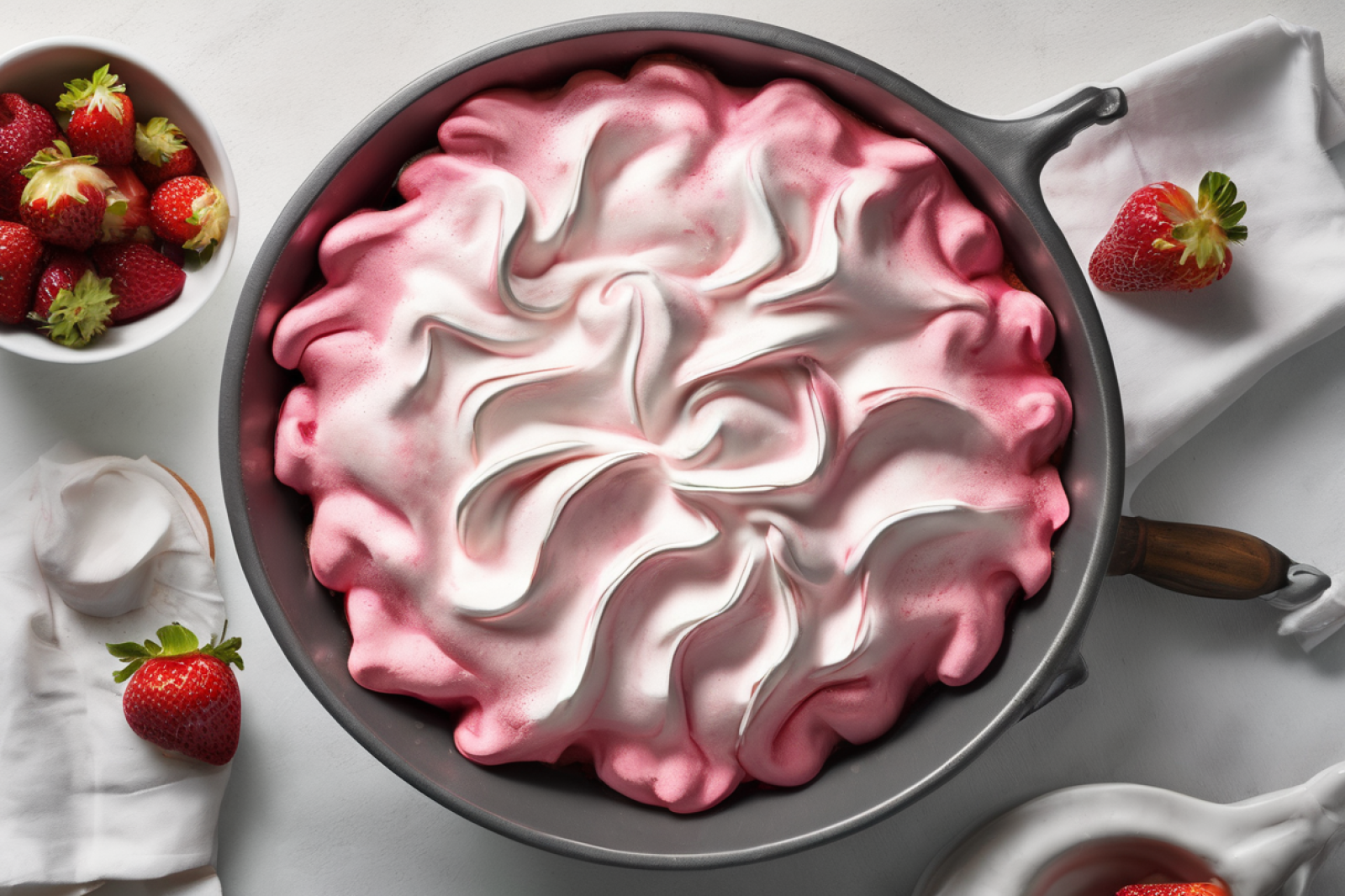 Strawberry Rhubarb Meringue Bliss