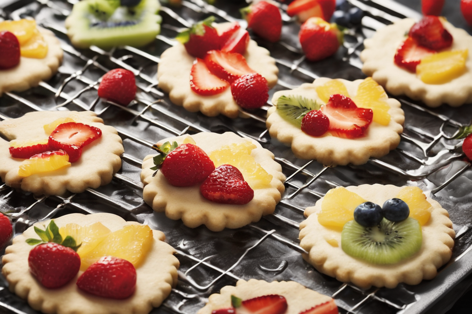 Fruit-Infused Biscuit Skewers