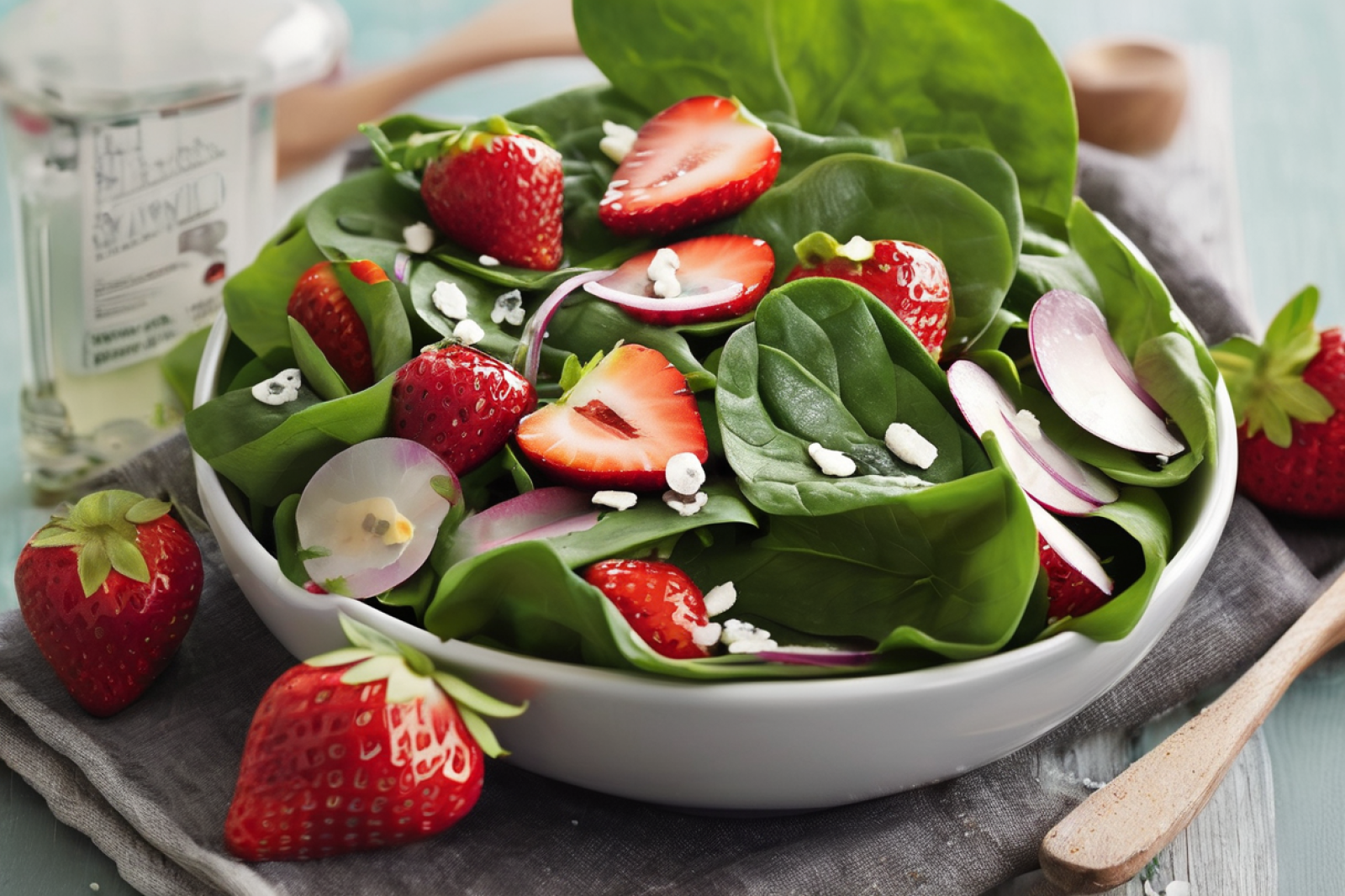Strawberry Spinach Salad with Poppy Seed Dressing