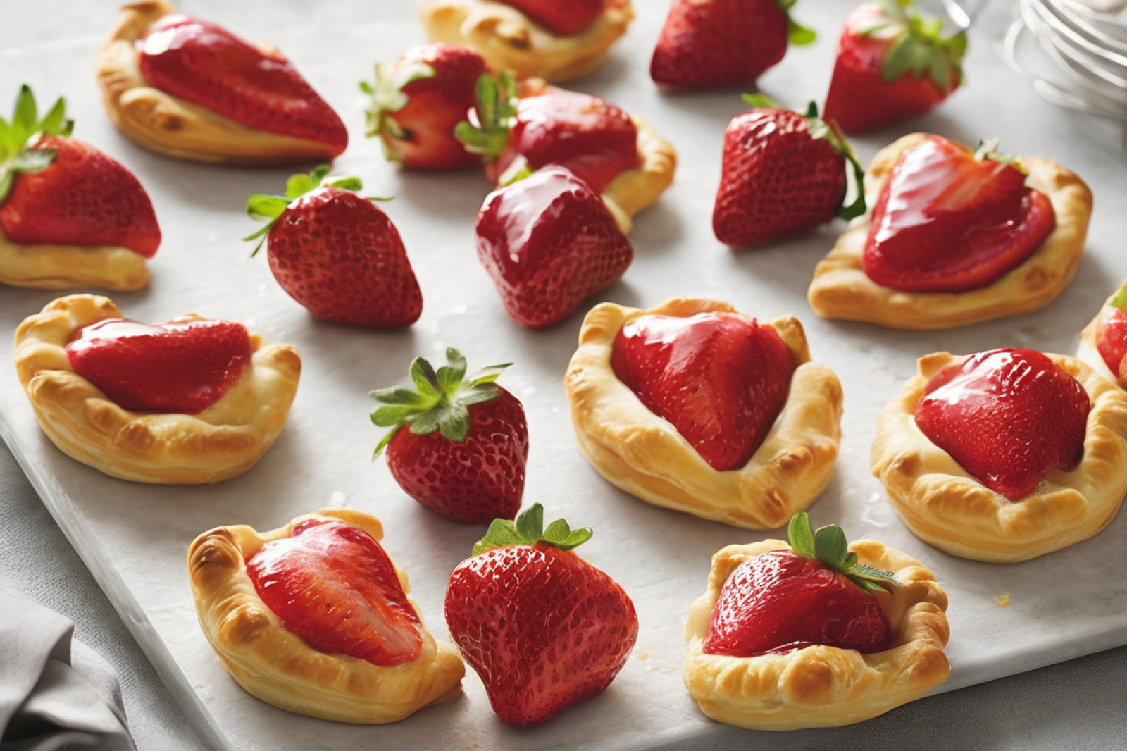 Savory Strawberry Pastry Delights