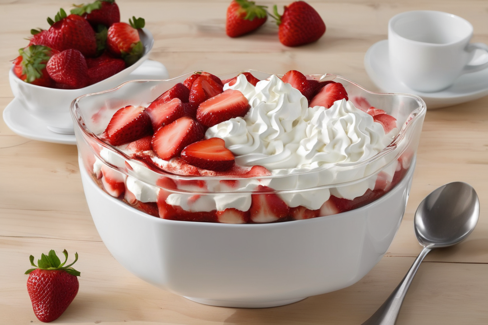 Strawberry Infused Coffee Trifle