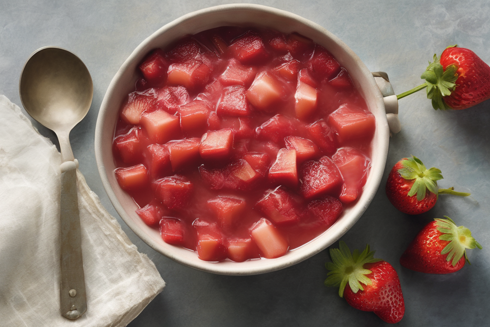 Zesty Strawberry-Rhubarb Compote