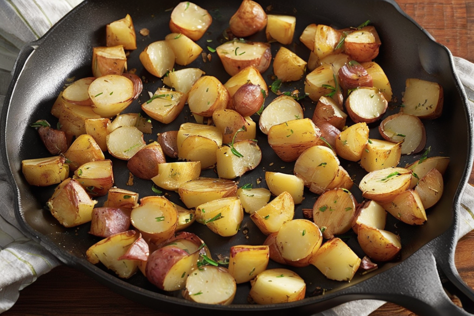 Garlic-Infused Crispy Home Fries