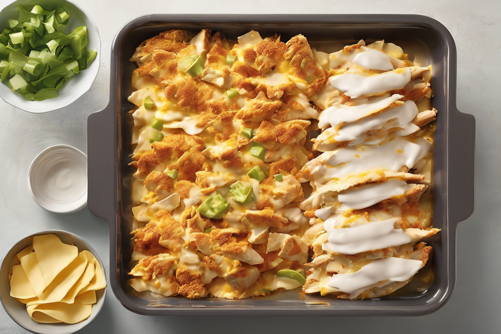 Cheesy Chicken Nacho Delight