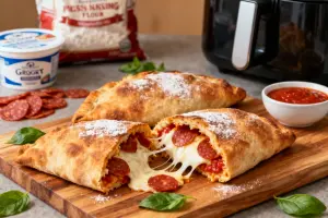 Crispy Air-Fried Calzones